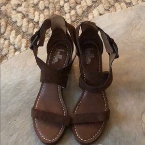 Brown suede Sandles